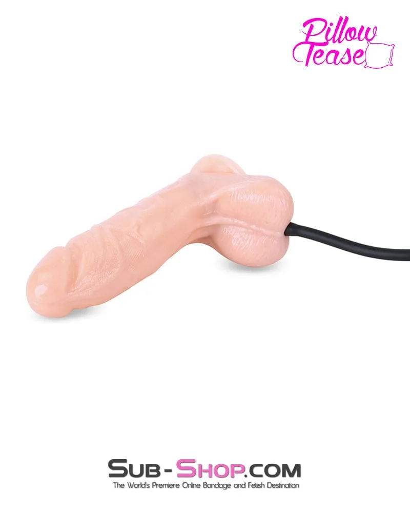 0645M      Inflatable 7.5” Realistic Pump Up Suction Cup Dildo