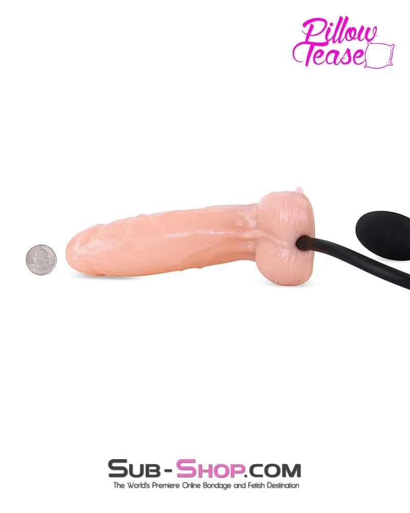 0645M      Inflatable 7.5” Realistic Pump Up Suction Cup Dildo