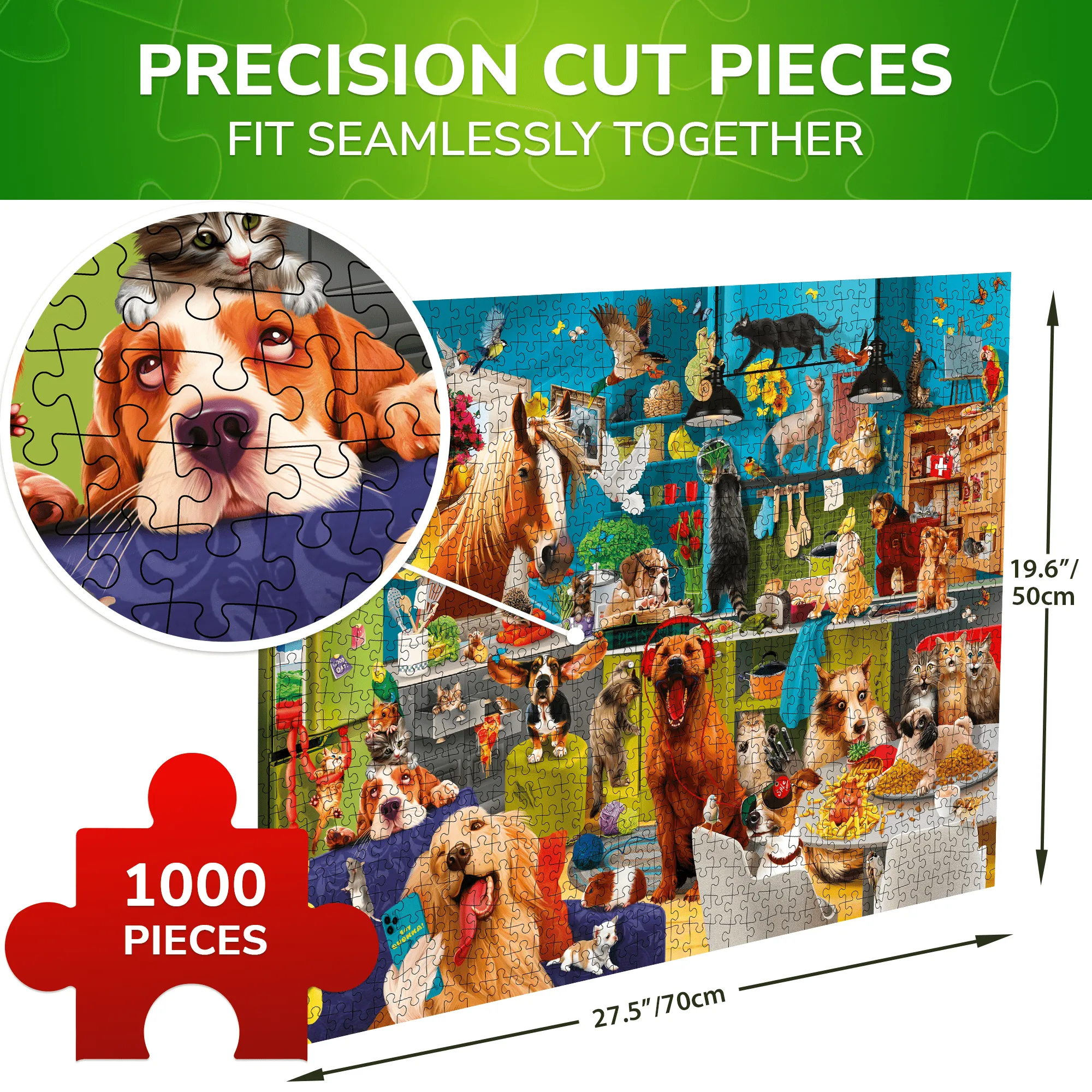 1000 Pcs Jigsaw Puzzle for Adults |Animals Party