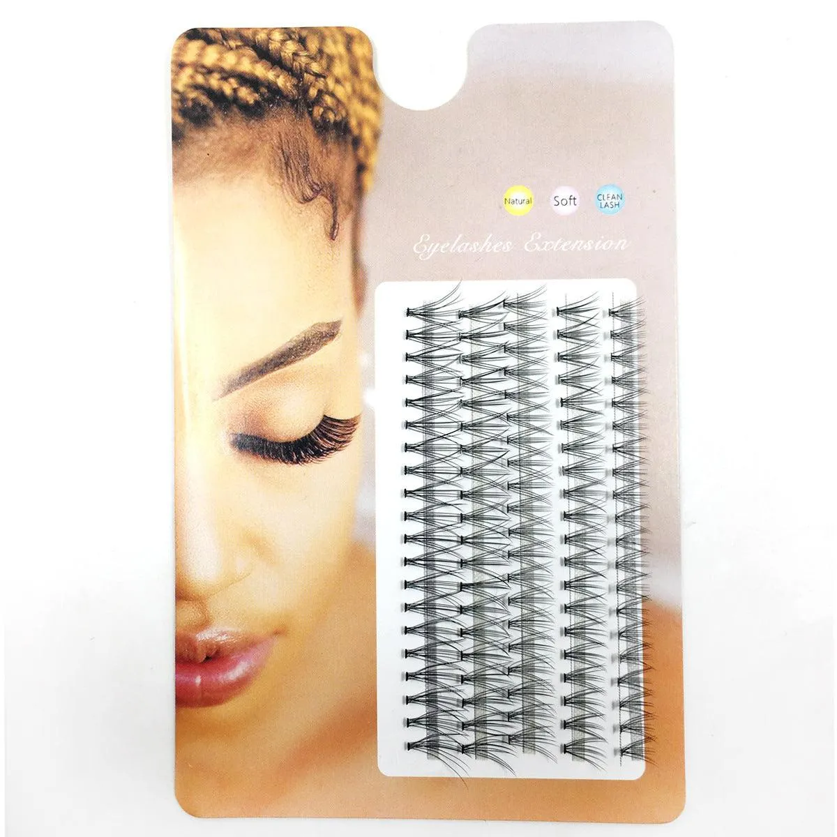 10p Natural Soft Grafting False Eyelashes Makeup Tools