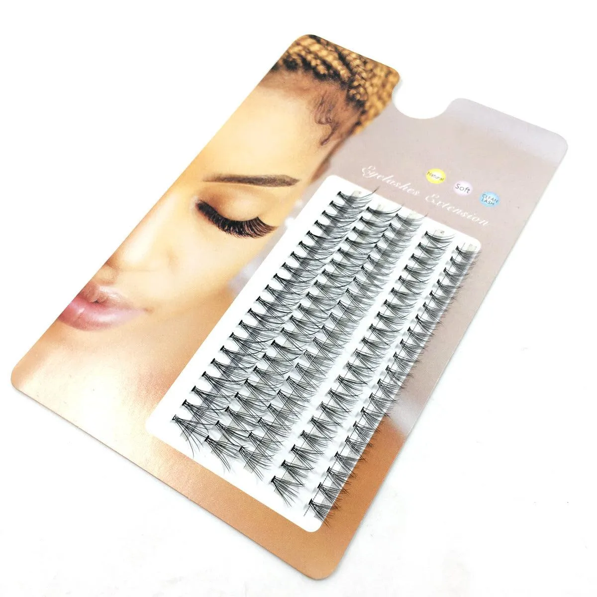 10p Natural Soft Grafting False Eyelashes Makeup Tools