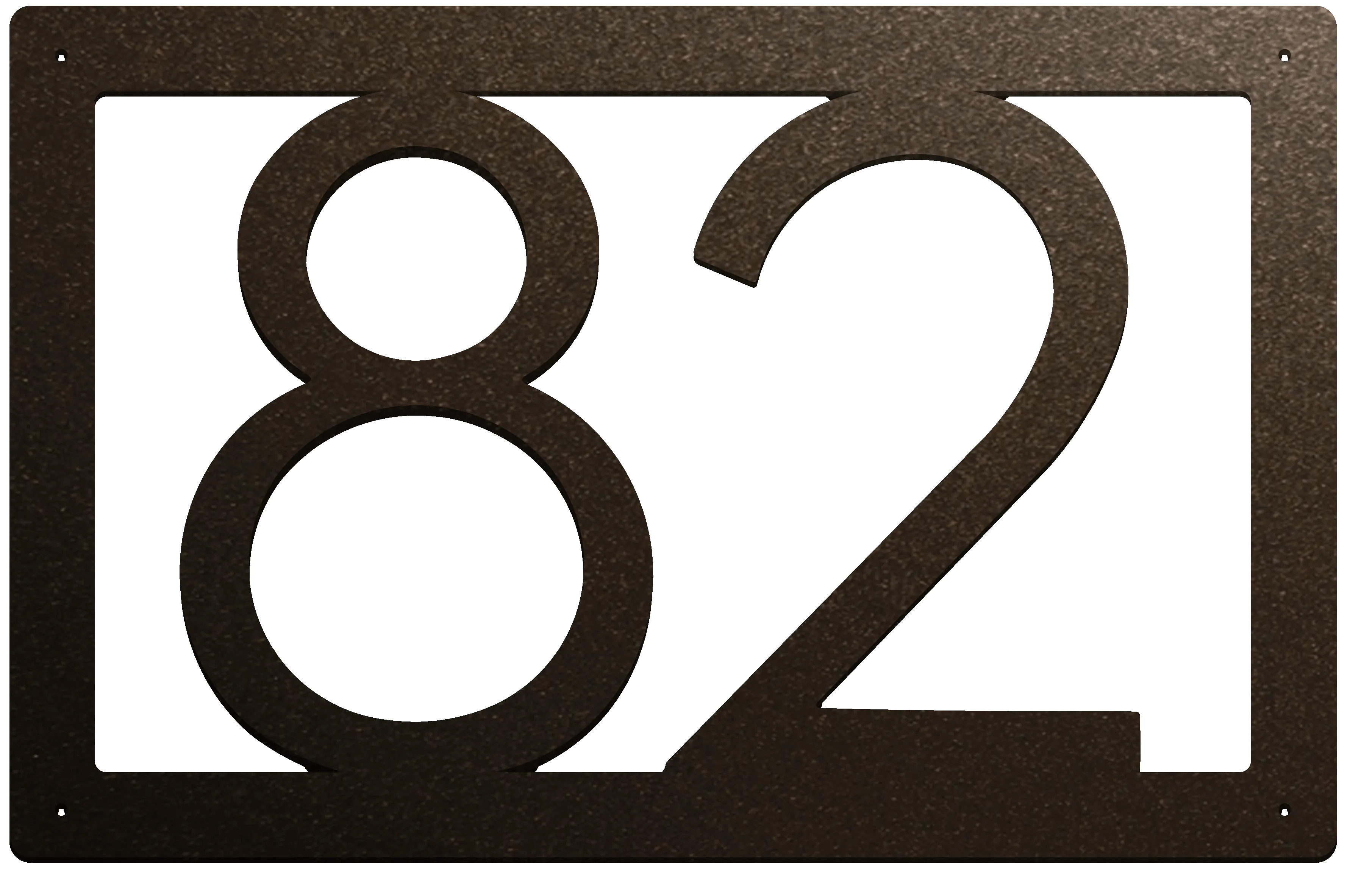 2 Digit Modern Address Plaques - Personalized Condo or Apartment Address Plates