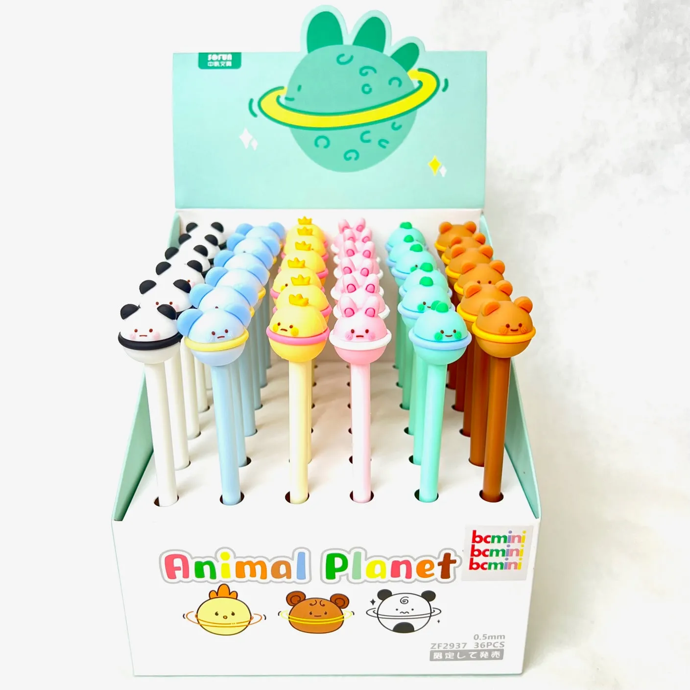 22497 ANIMAL PLANETS GEL PEN-36