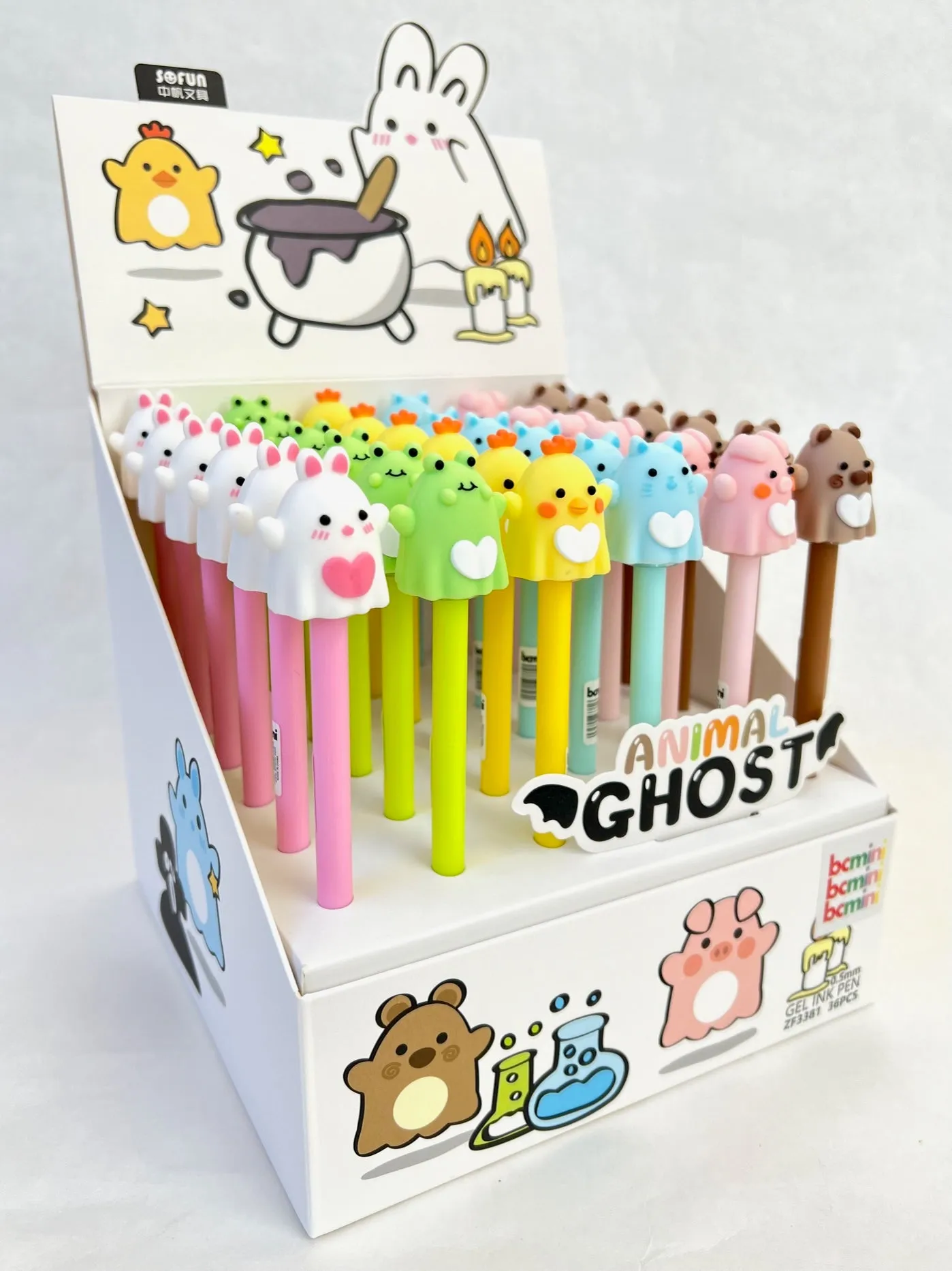 22558 ANIMAL GHOST GEL PEN-36