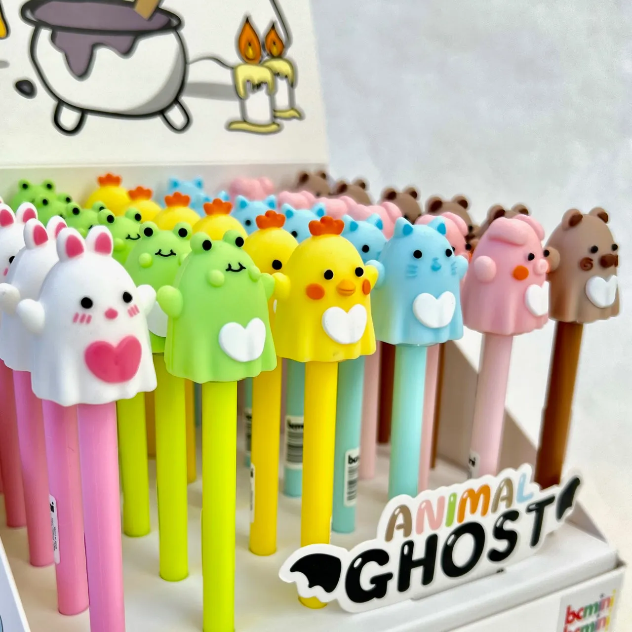 22558 ANIMAL GHOST GEL PEN-36