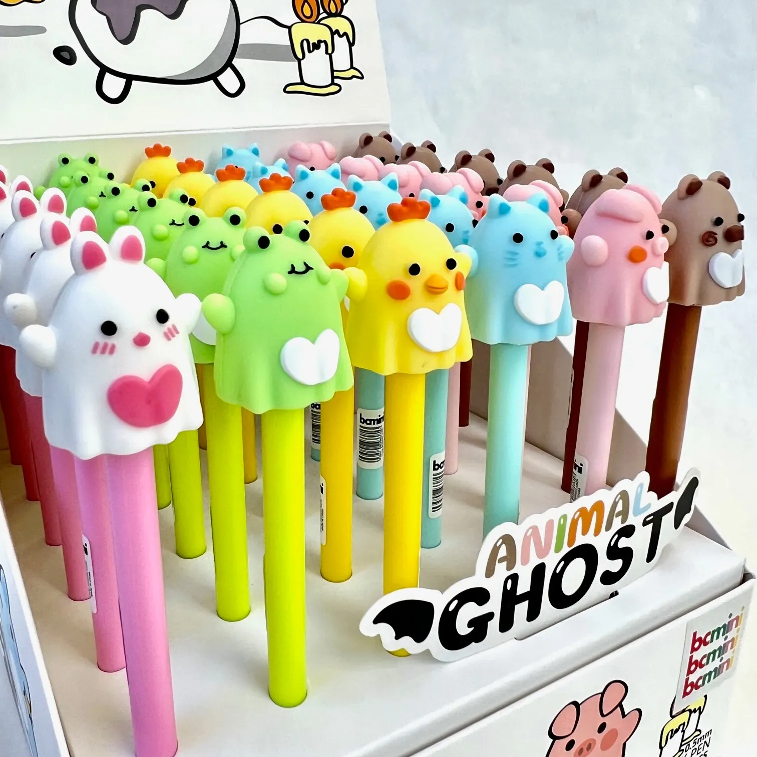 22558 ANIMAL GHOST GEL PEN-36