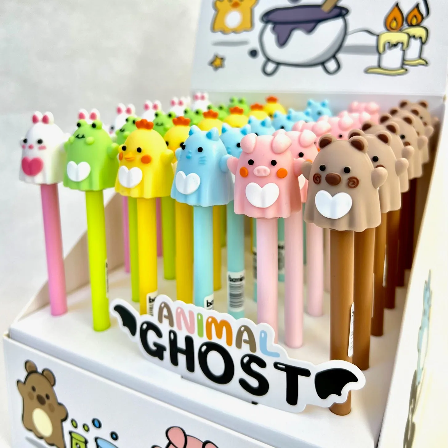 22558 ANIMAL GHOST GEL PEN-36