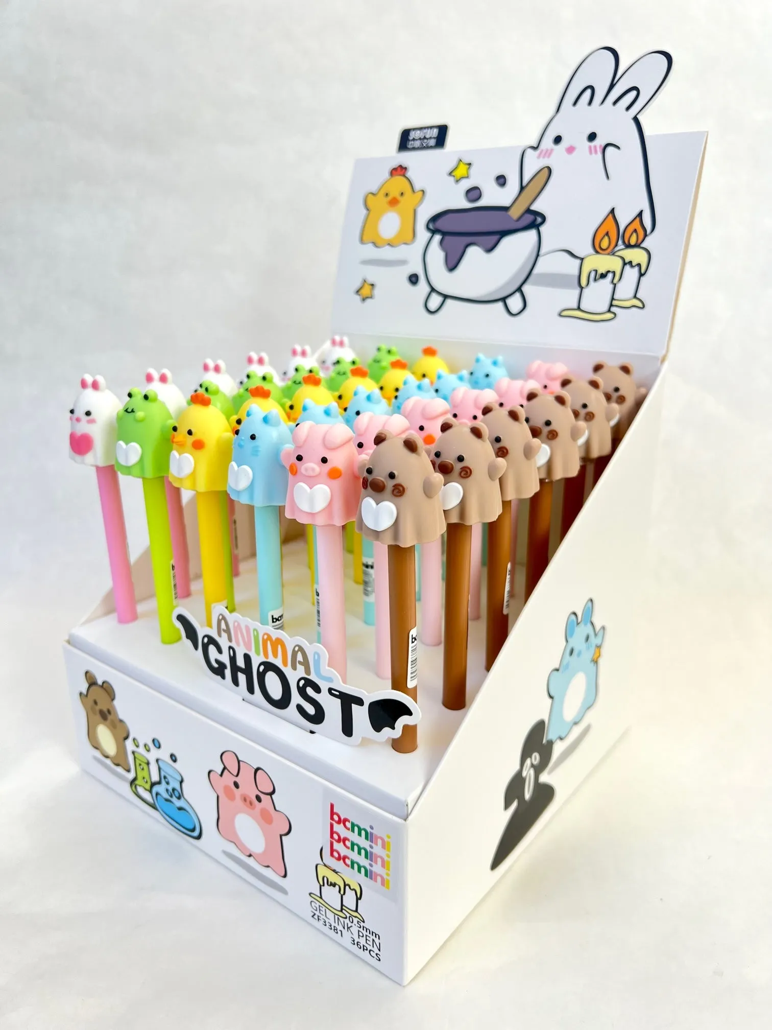 22558 ANIMAL GHOST GEL PEN-36