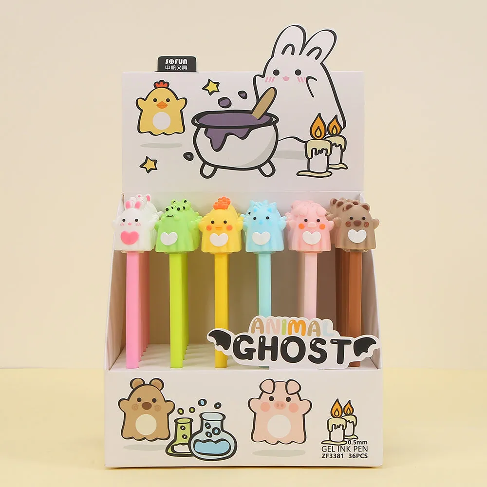 22558 ANIMAL GHOST GEL PEN-36