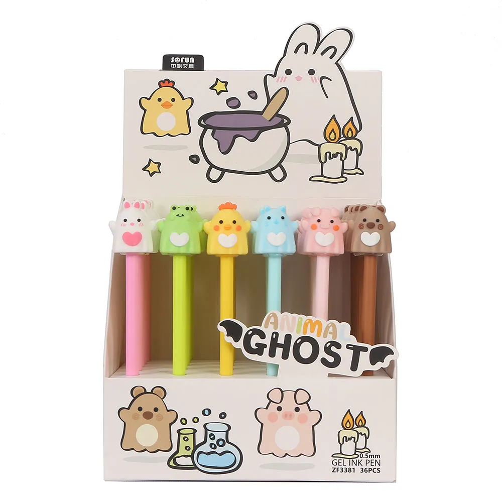 22558 ANIMAL GHOST GEL PEN-36