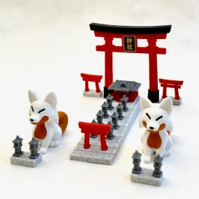 382951 IWAKO FOX SHRINE ERASERS CARD-SINGLE