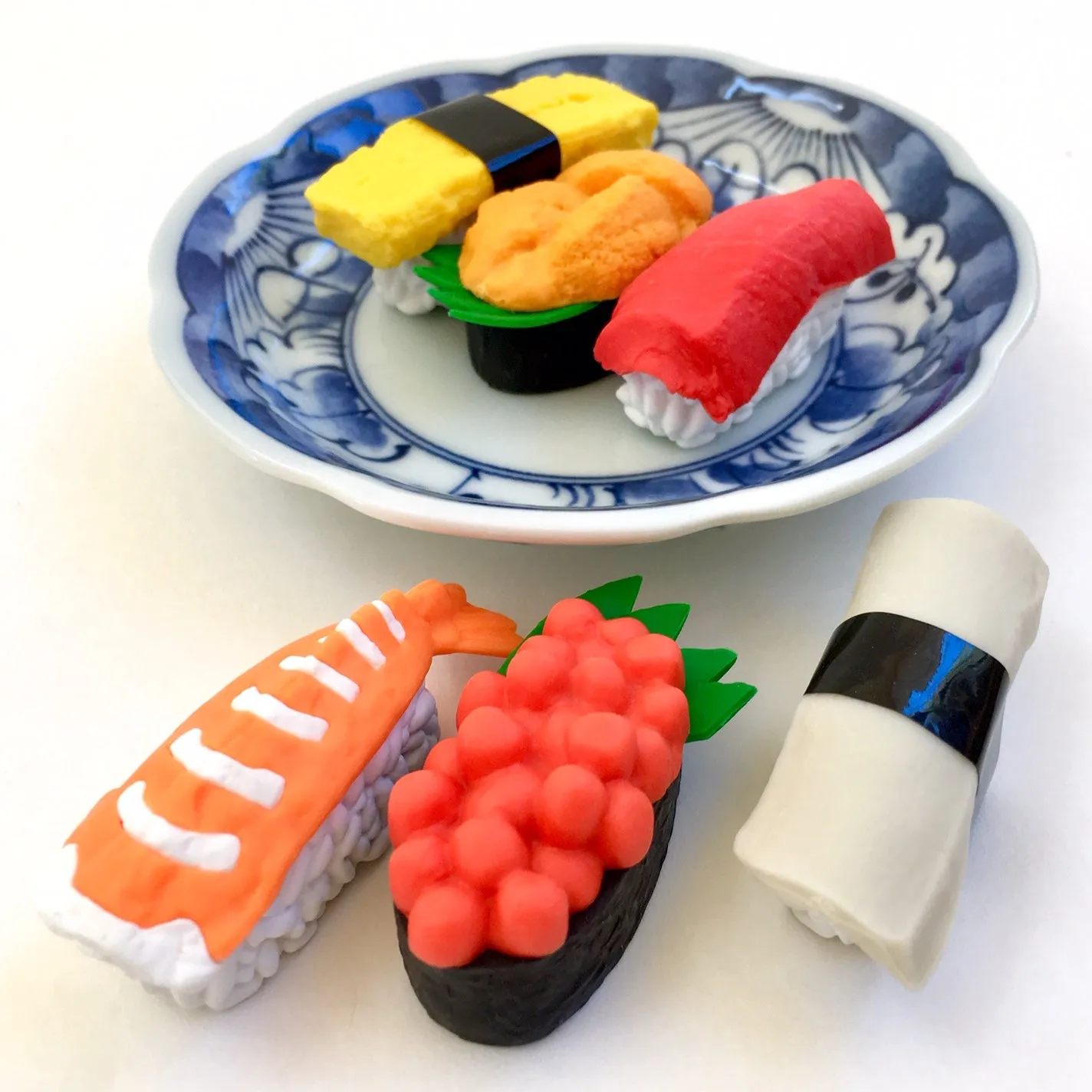 38366 IWAKO SUSHI TRIPLE IWAKO PUZZLE ERASER PACK-12