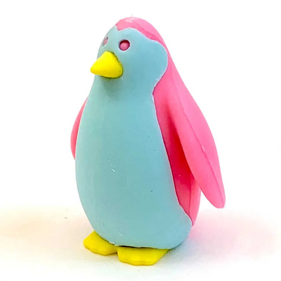 38459 Iwako Colorz Penguin -12 sets of 5 Erasers