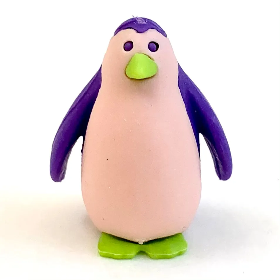 38459 Iwako Colorz Penguin -12 sets of 5 Erasers