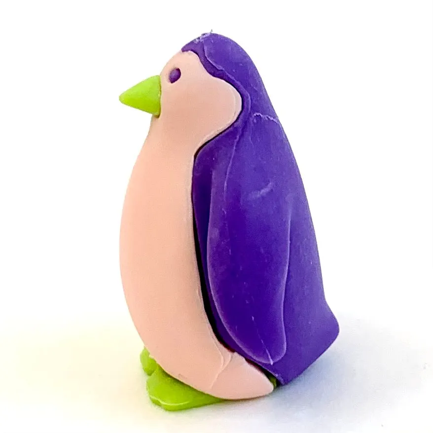 38459 Iwako Colorz Penguin -12 sets of 5 Erasers