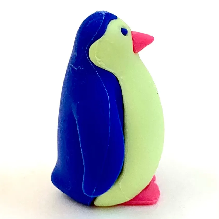 38459 Iwako Colorz Penguin -12 sets of 5 Erasers