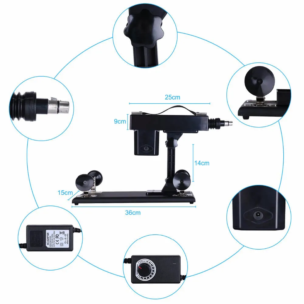 3XLR Adjustable Sex Machine Male and Female Pumping Gun