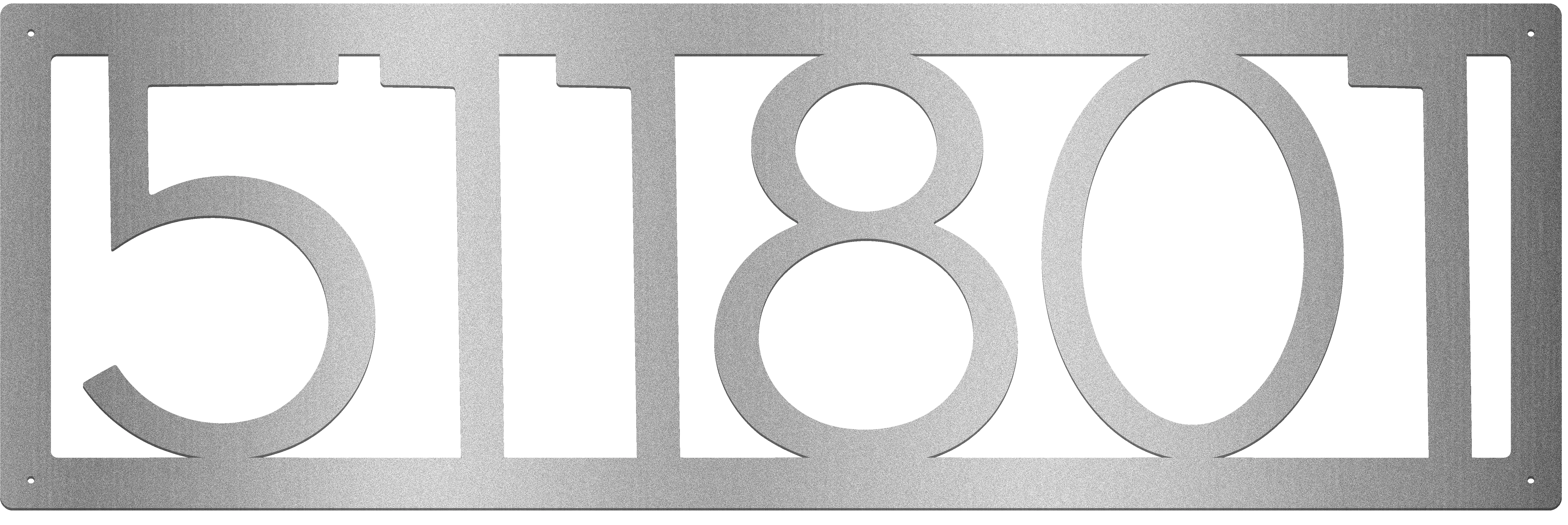 6 Digit Modern Address Plaques - Personalized Condo or Apartment Address Plates