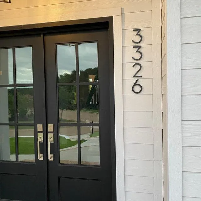 6'' Modern House Number or Letter - Contemporary Home Address - Medium Door Numbers