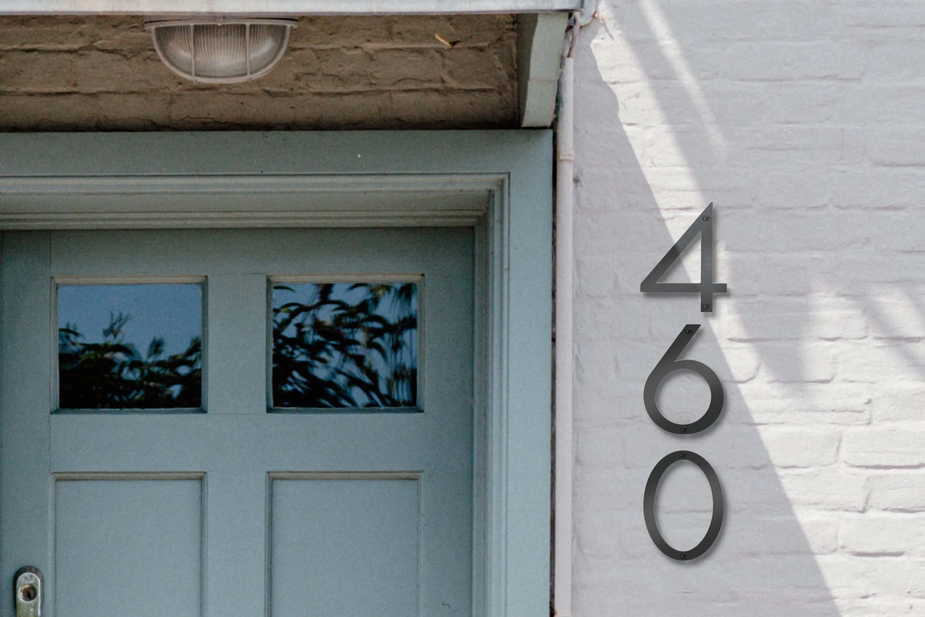 6'' Modern House Number or Letter - Contemporary Home Address - Medium Door Numbers