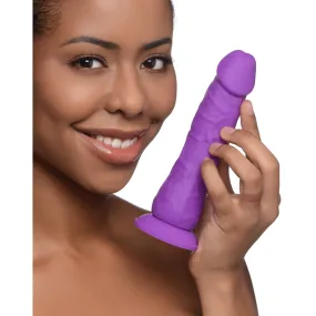 7 Inch Silicone Dildo - Grape