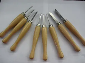 8pc Mini Lathe Turning Tools