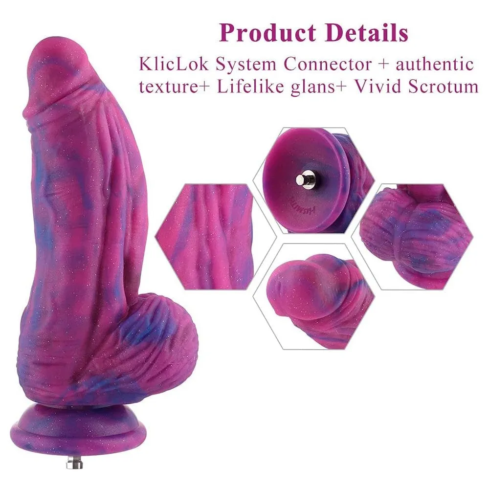 9.45'' Slightly Curved Fantasy Silicone Dildo Attachment for Hismith Sex Machines