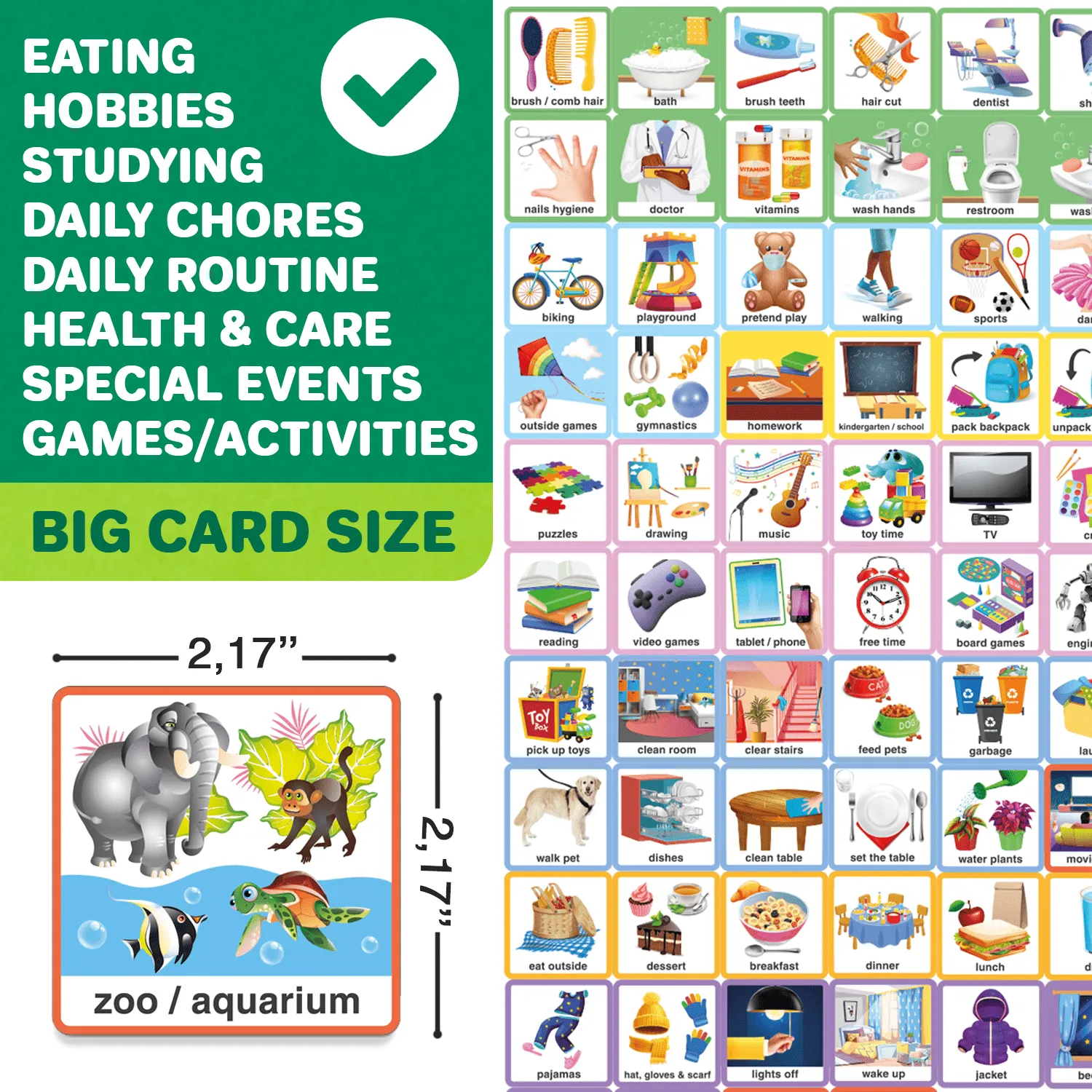 95 Behavior Chore Chart Cards for Kids | Calendar