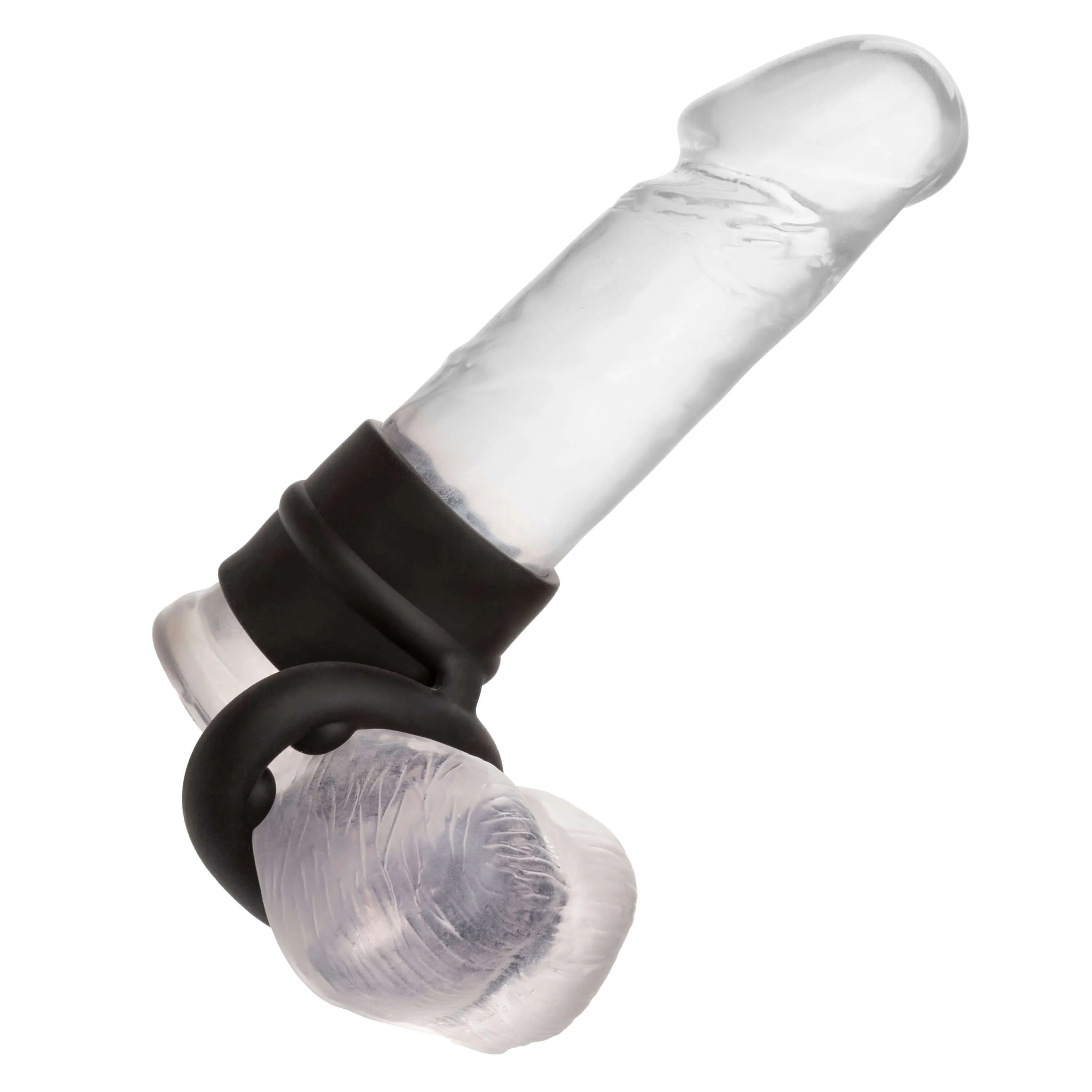 Alpha Liquid Silicone Dual Magnum Cock Ring Black