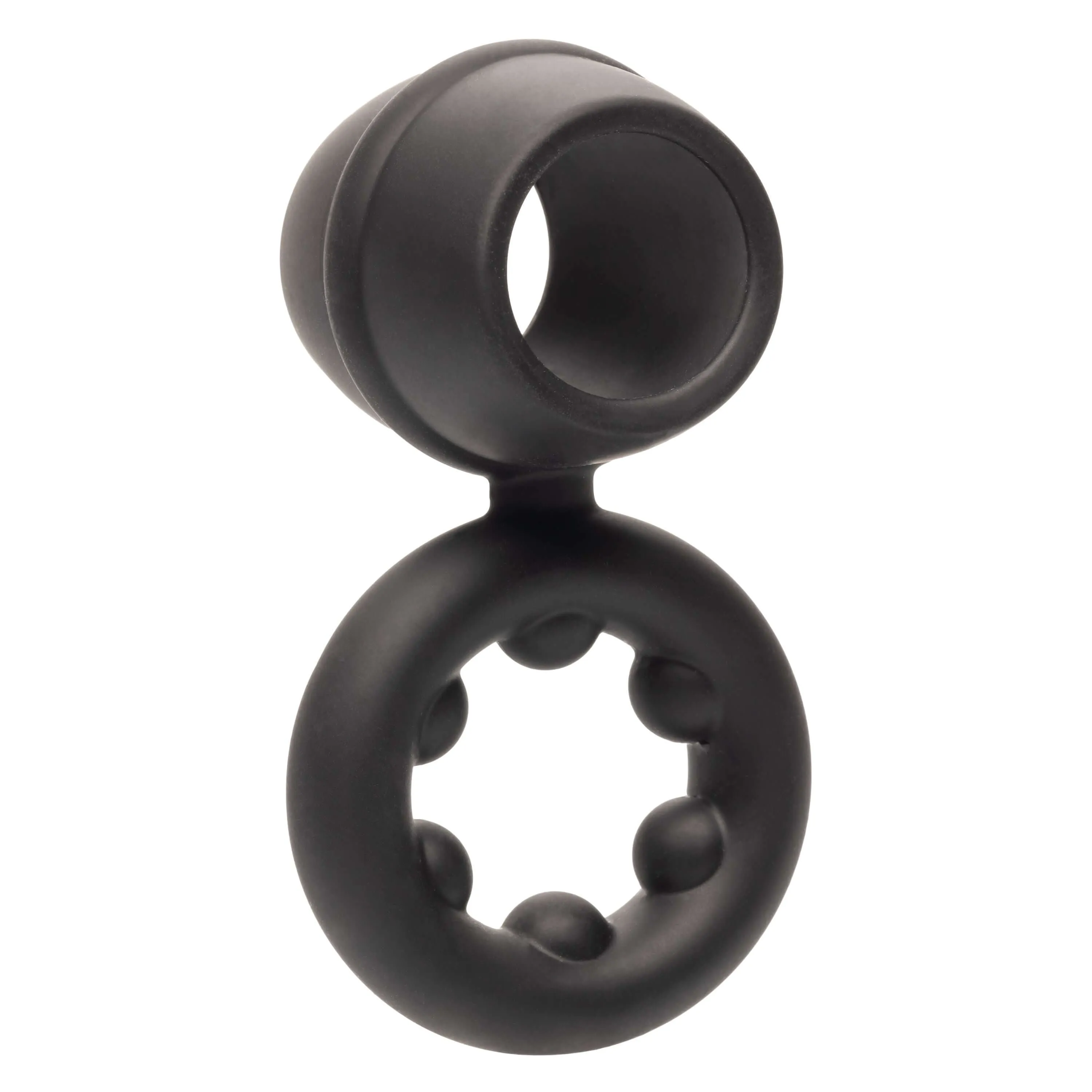 Alpha Liquid Silicone Dual Magnum Cock Ring Black