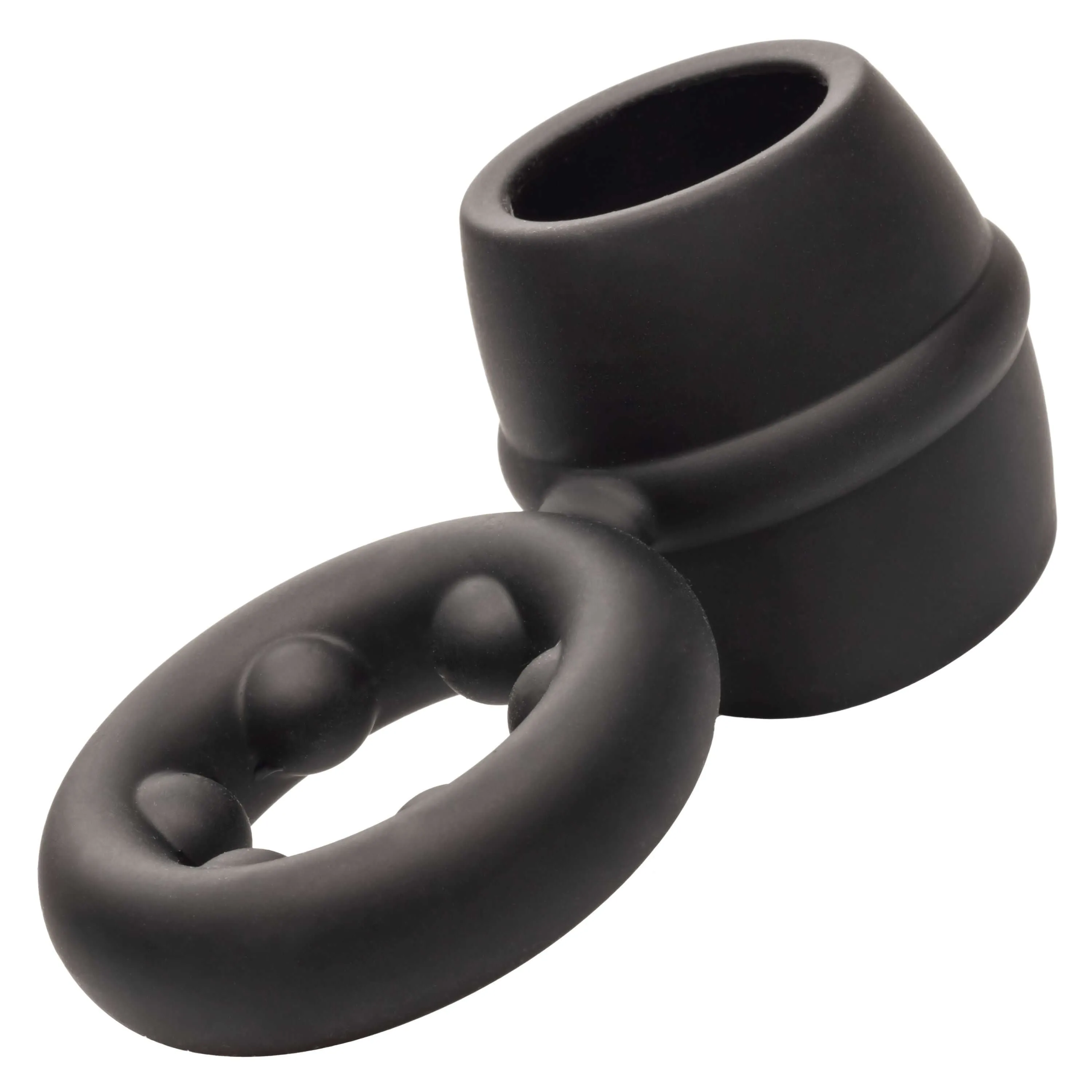 Alpha Liquid Silicone Dual Magnum Cock Ring Black