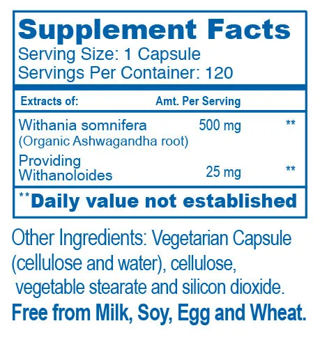 Ayush ASHWAGANDA for stress and cognitive issues - 120 caps