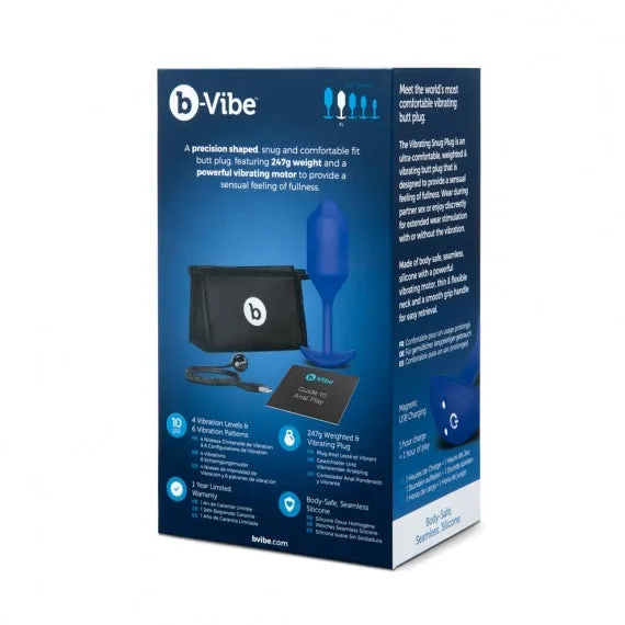 B-Vibe Vibrating Snug Plug 4 (XL) - Black