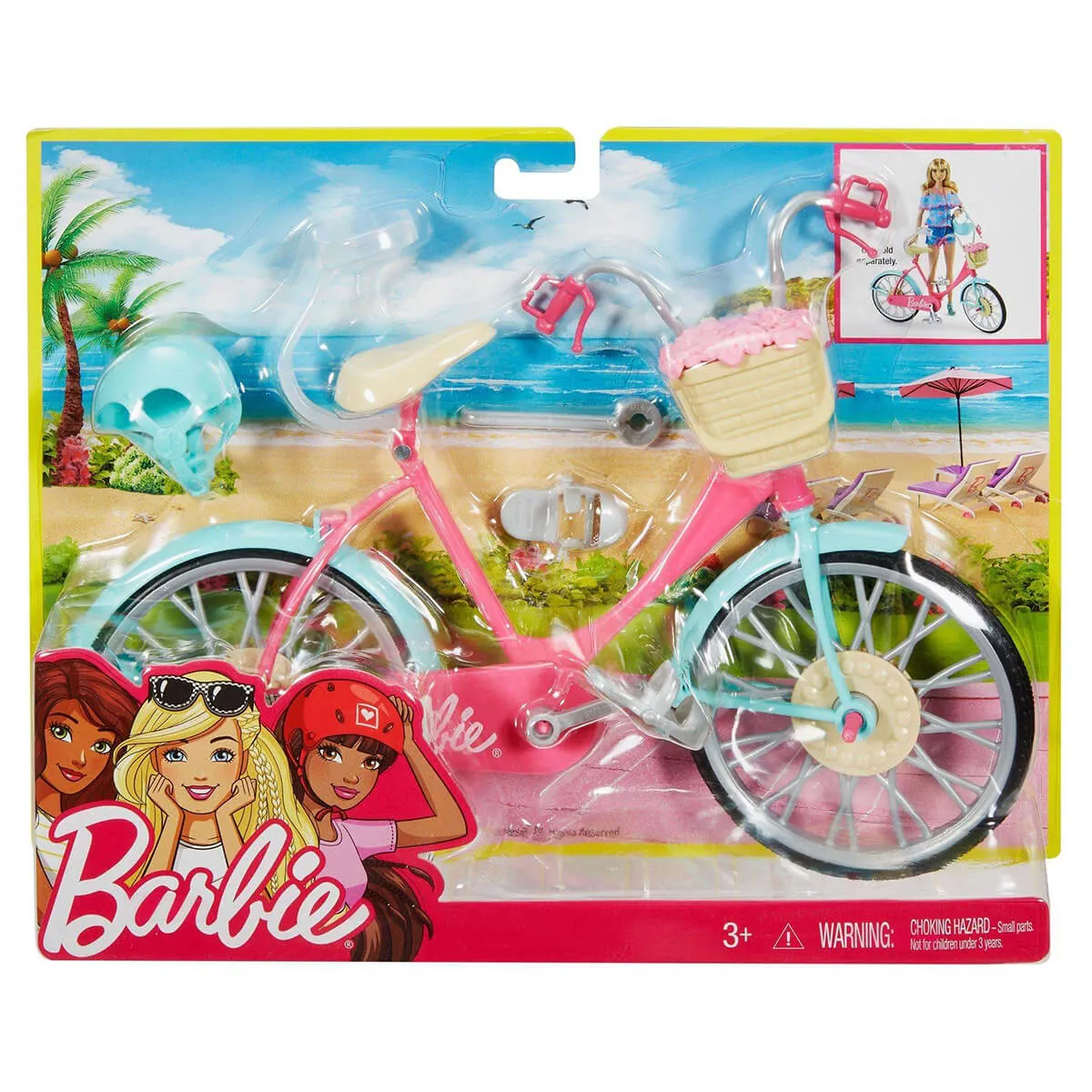 Barbie You Can Be Anything Bike with Flower Basket