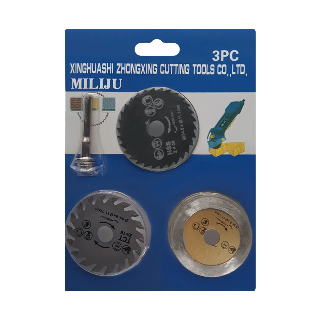 Circular Saw Blade Set  3 Pc