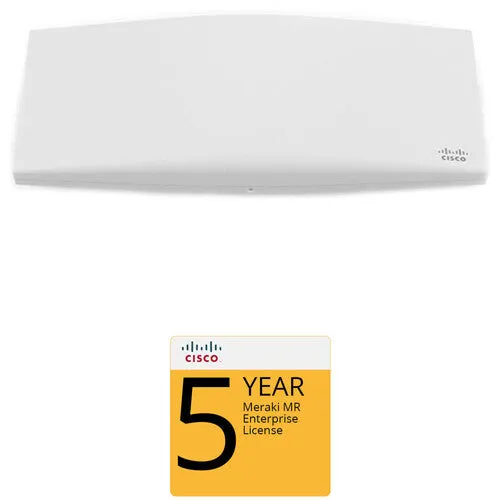 Cisco MR44 Wireless Dual-Band Indoor Access Point Kit with 5-Year Enterprise License and Support