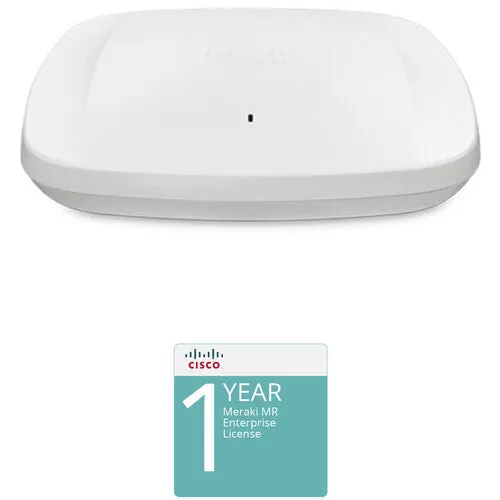 Cisco MR57 802.11ax 4 x 4:4 MU-MIMO Dual-Band Access Point Kit with 1-Year Enterprise License and Support