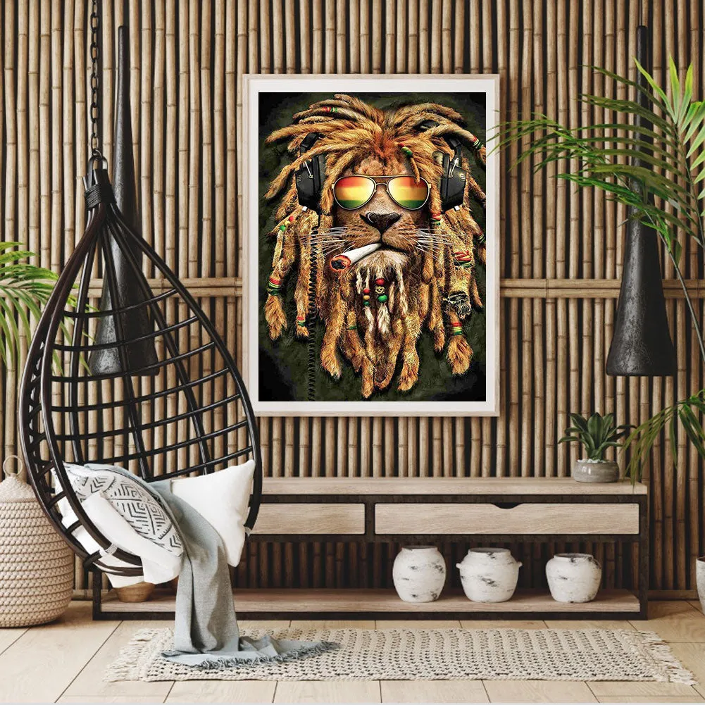 Diamond Painting-Full Round Drill Lion(40*50CM)