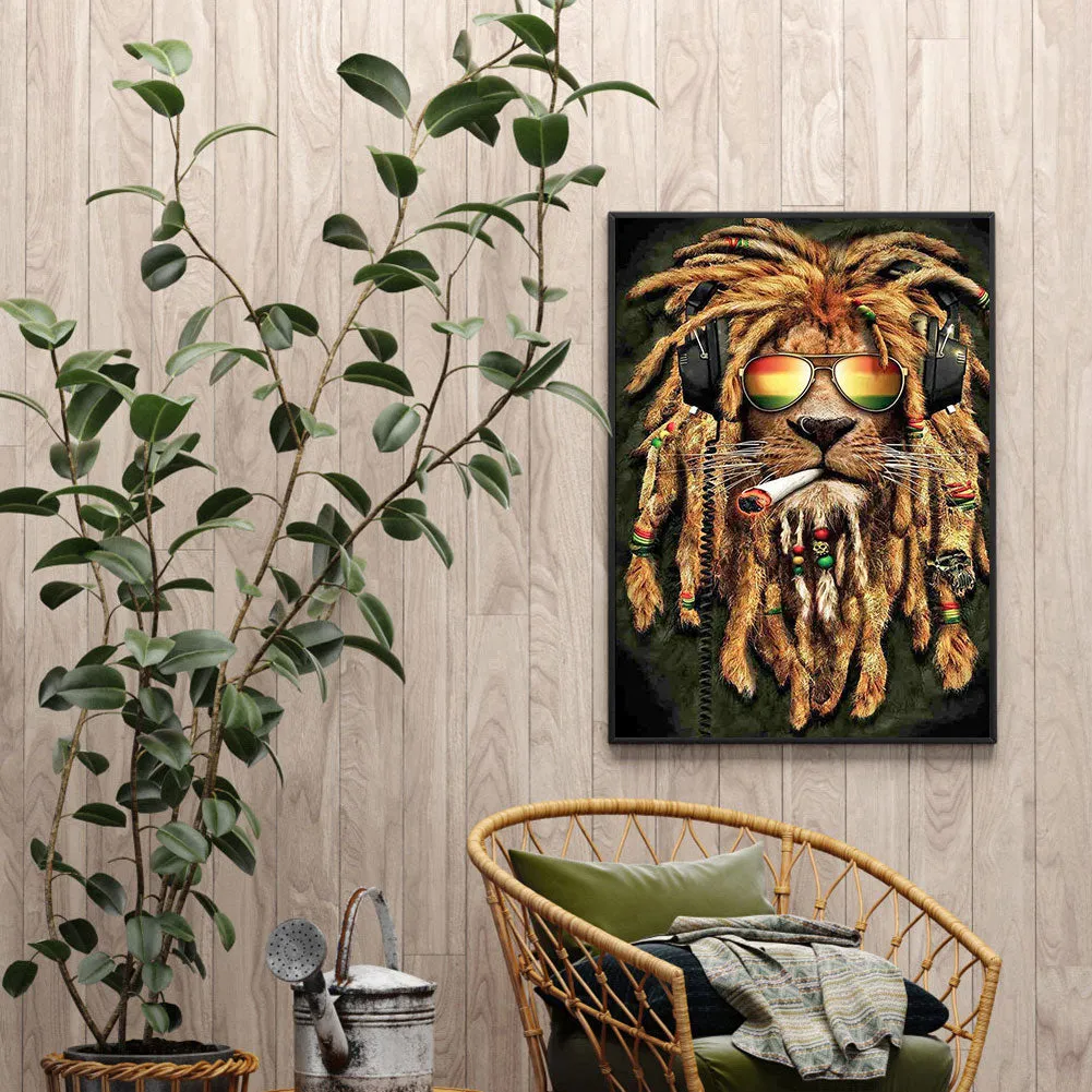 Diamond Painting-Full Round Drill Lion(40*50CM)