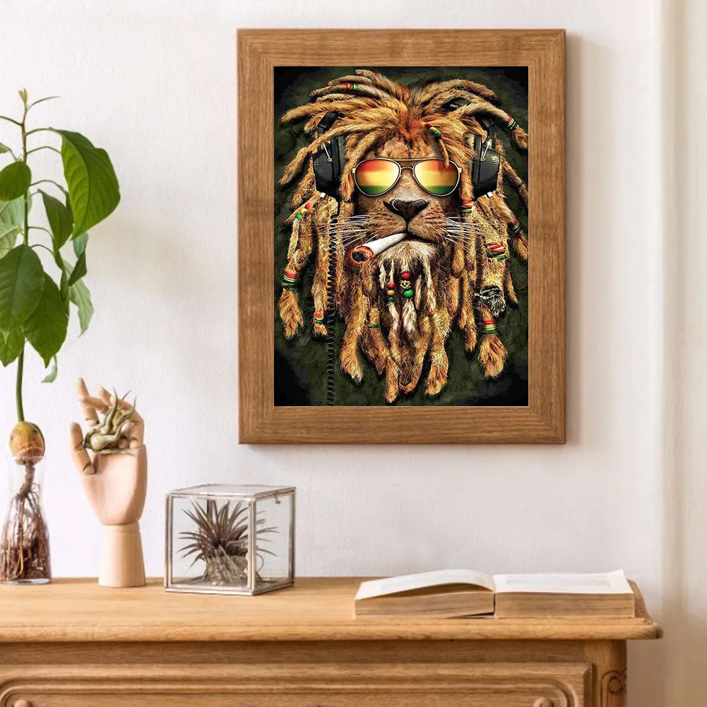 Diamond Painting-Full Round Drill Lion(40*50CM)