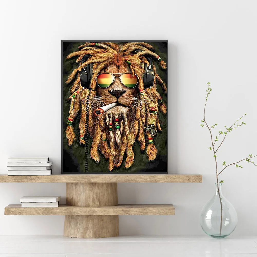 Diamond Painting-Full Round Drill Lion(40*50CM)