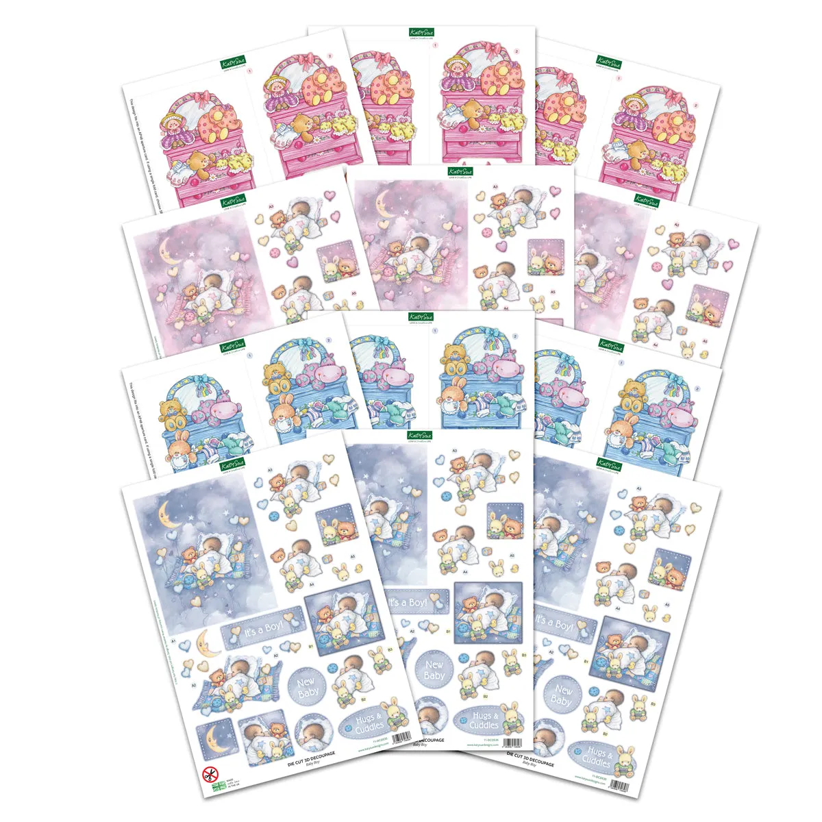 Die Cut Decoupage – Baby (pack of 12)