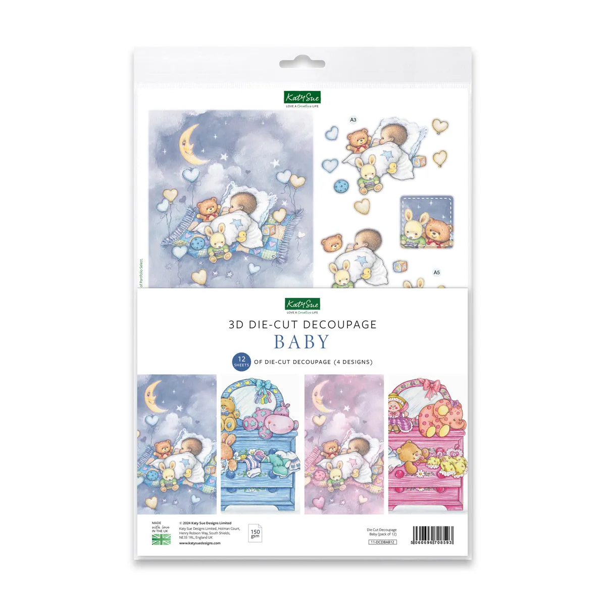 Die Cut Decoupage – Baby (pack of 12)