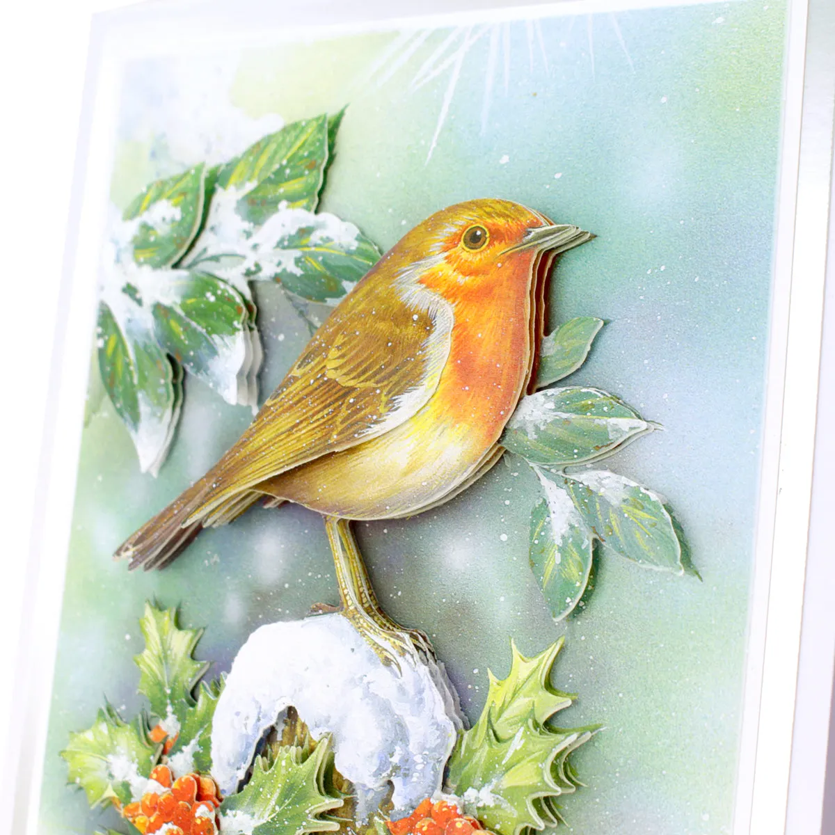 Die Cut Decoupage – Christmas Robin (pack of 3)