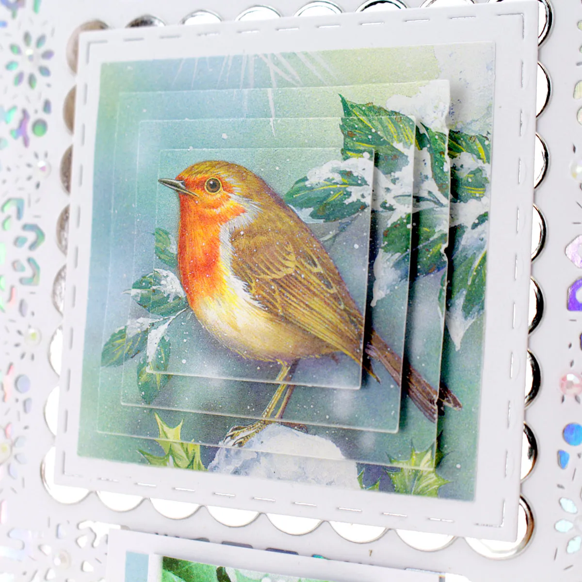 Die Cut Decoupage – Christmas Robin (pack of 3)