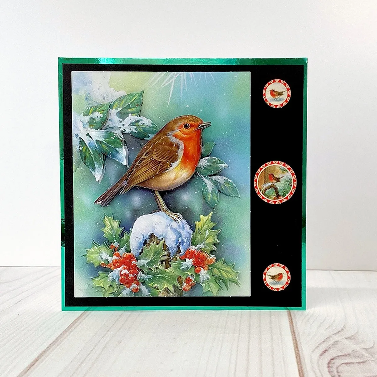 Die Cut Decoupage – Christmas Robin (pack of 3)