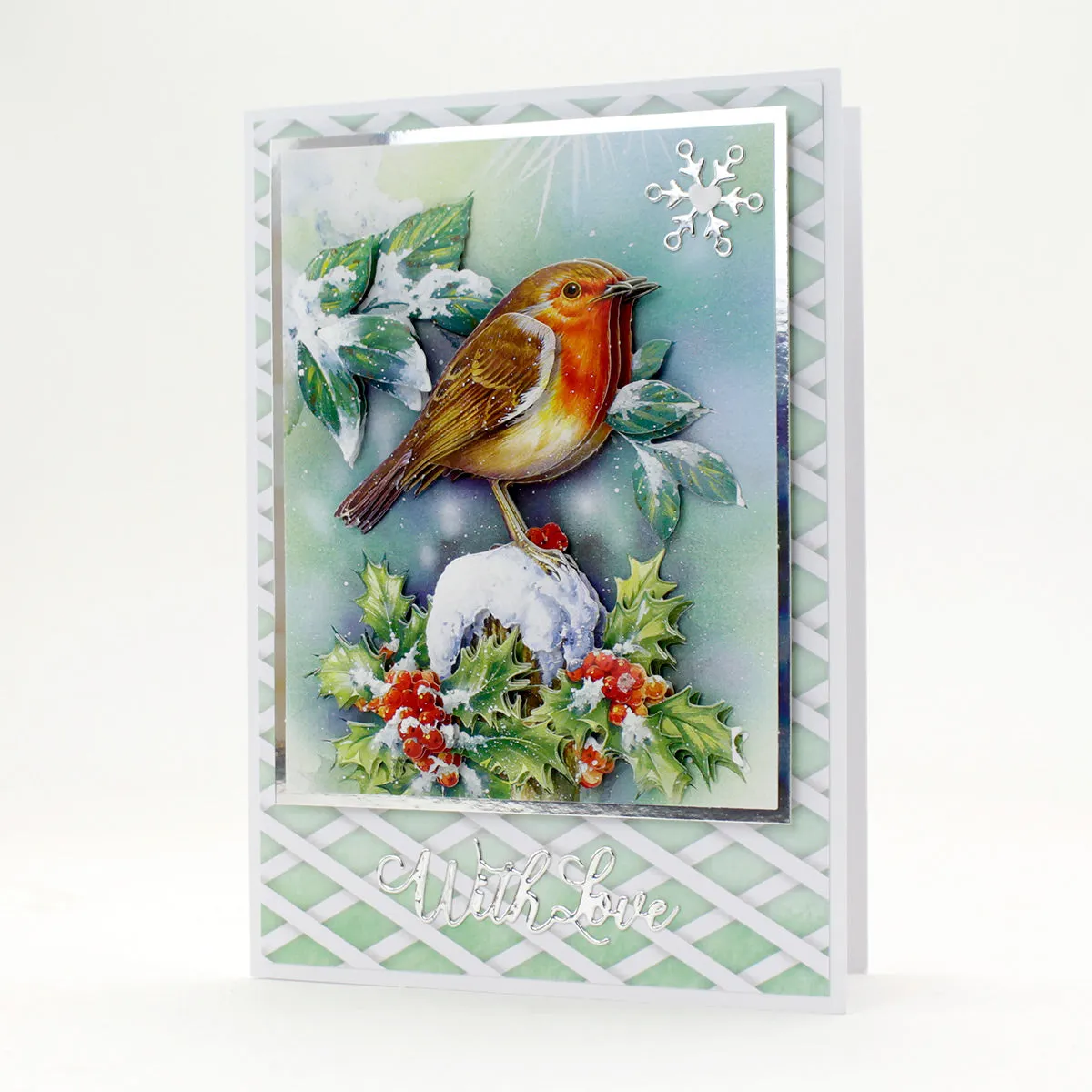 Die Cut Decoupage – Christmas Robin (pack of 3)