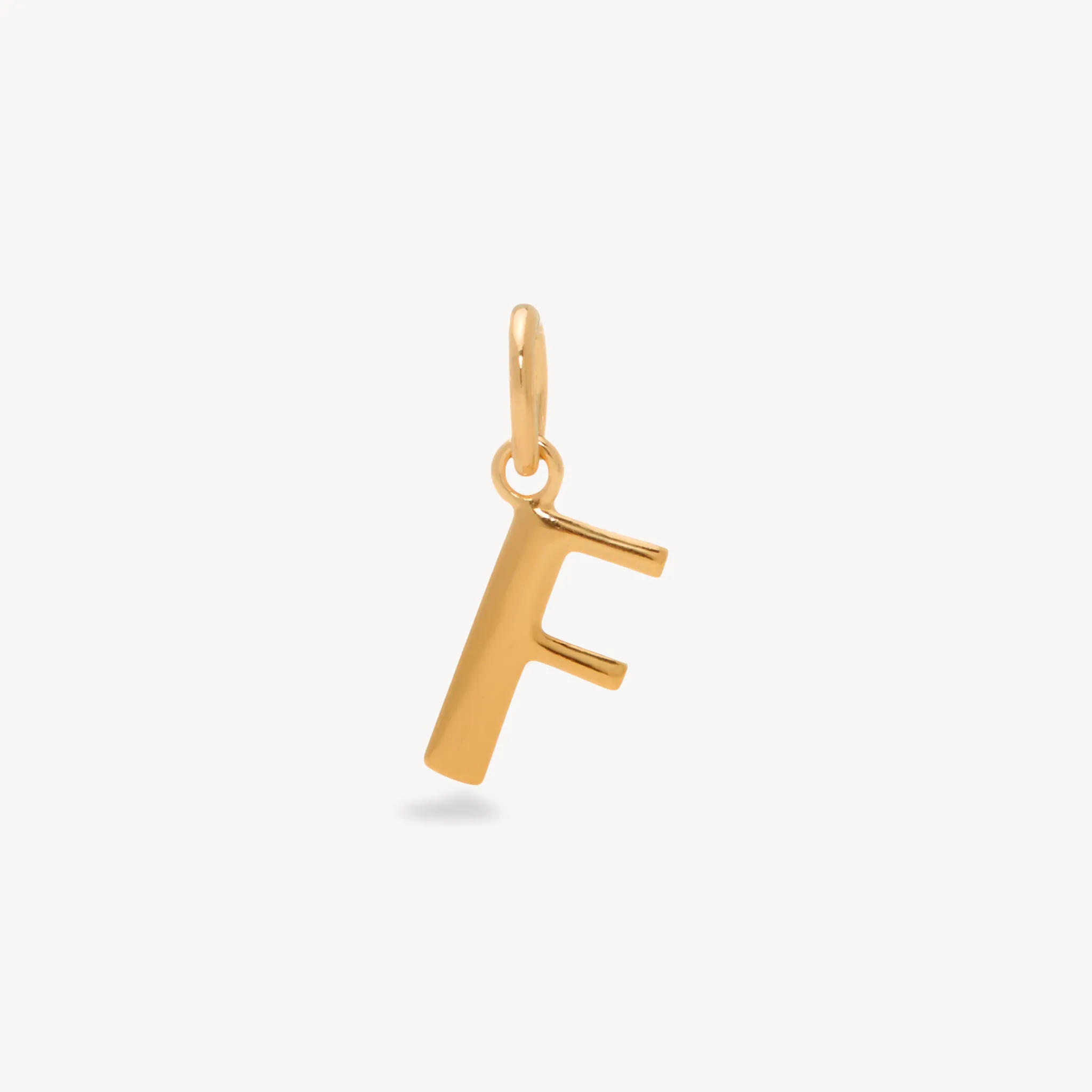 Gold Letter Charm