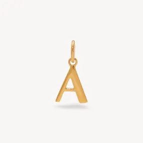 Gold Letter Charm