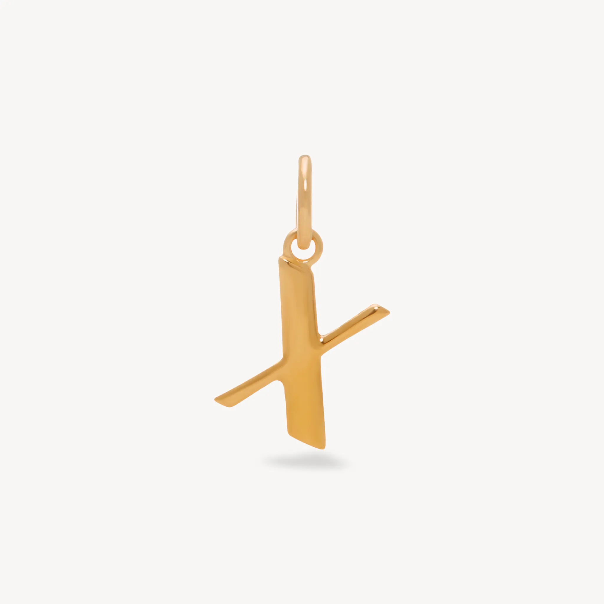 Gold Letter Charm